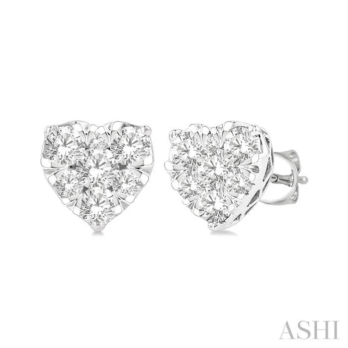 Premium Diamond Jewelry For Unforgettable Moments HEART SHAPE LOVEBRIGHT ESSENTIAL DIAMOND STUD EARRINGS Premium Diamond Jewelry For Unforgettable Moments HEART SHAPE LOVEBRIGHT ESSENTIAL DIAMOND STUD EARRINGS