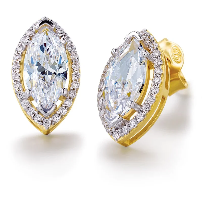 Shine In Style – Shop Jewelry Discounts Today Marquise Halo Stud Earrings
