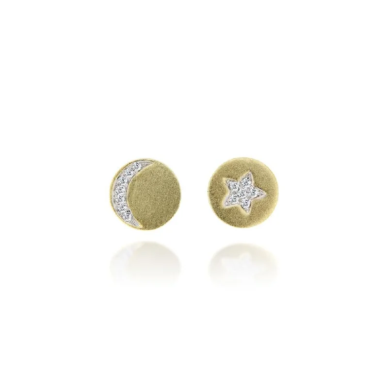 Sparkle On A Budget – Fine Jewelry For Less Meira T Yellow Gold Celestial Diamond Stud Earrings Sparkle On A Budget – Fine Jewelry For Less Meira T Yellow Gold Celestial Diamond Stud Earrings