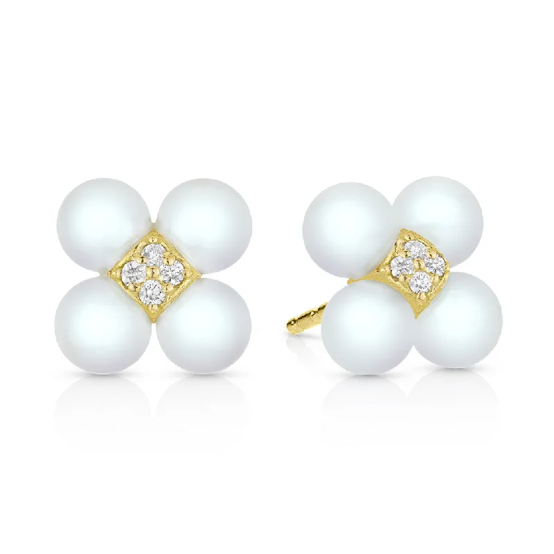 Affordable Luxury Jewelry – Style At A Great Price Paul Morelli Pearl & Diamond Sequence Stud Earrings Affordable Luxury Jewelry – Style At A Great Price Paul Morelli Pearl & Diamond Sequence Stud Earrings