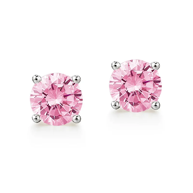 Elegant Necklaces And Bracelets At Limited-Time Offers Pink Ice Stud Earrings