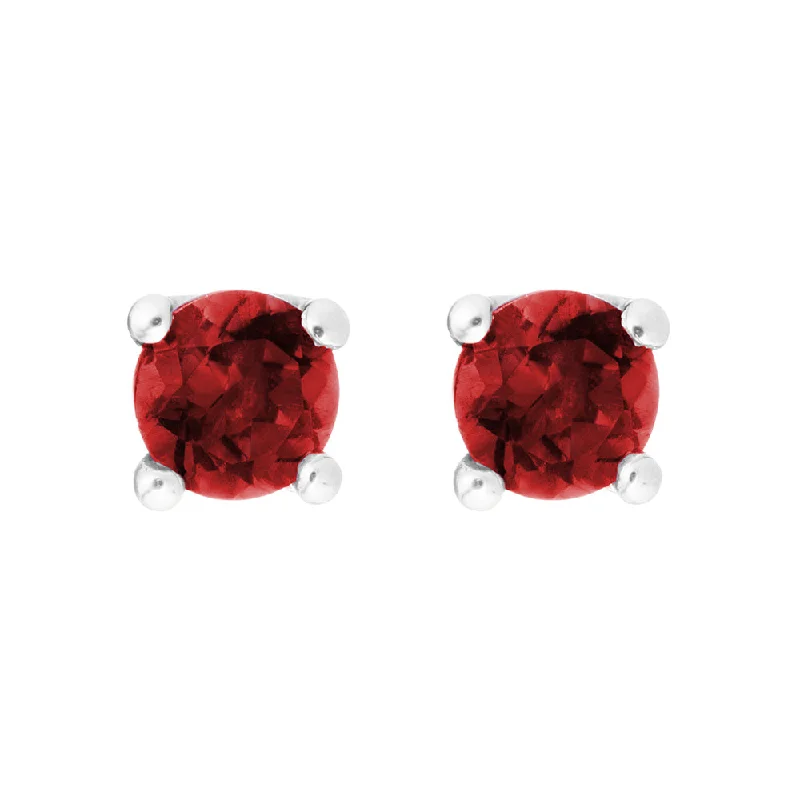 Grab Your Favorite Jewelry At The Lowest Prices Ruby 14K White Gold 4mm Stud Earrings Grab Your Favorite Jewelry At The Lowest Prices Ruby 14K White Gold 4mm Stud Earrings