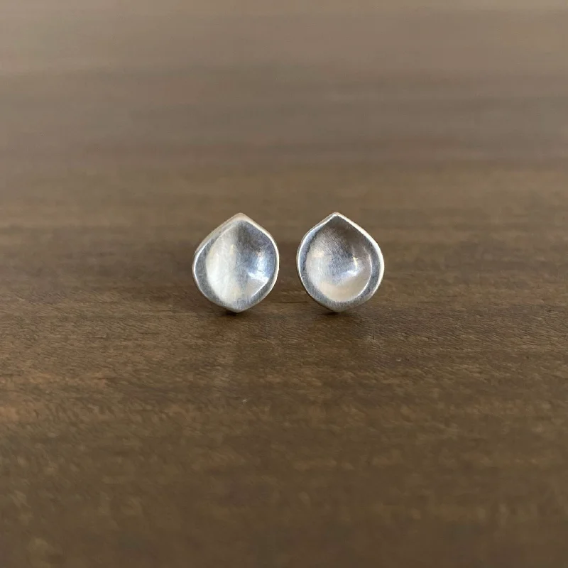 Delicate Crystal Jewelry For Sophisticated Charm Silver Seed Stud Earrings
