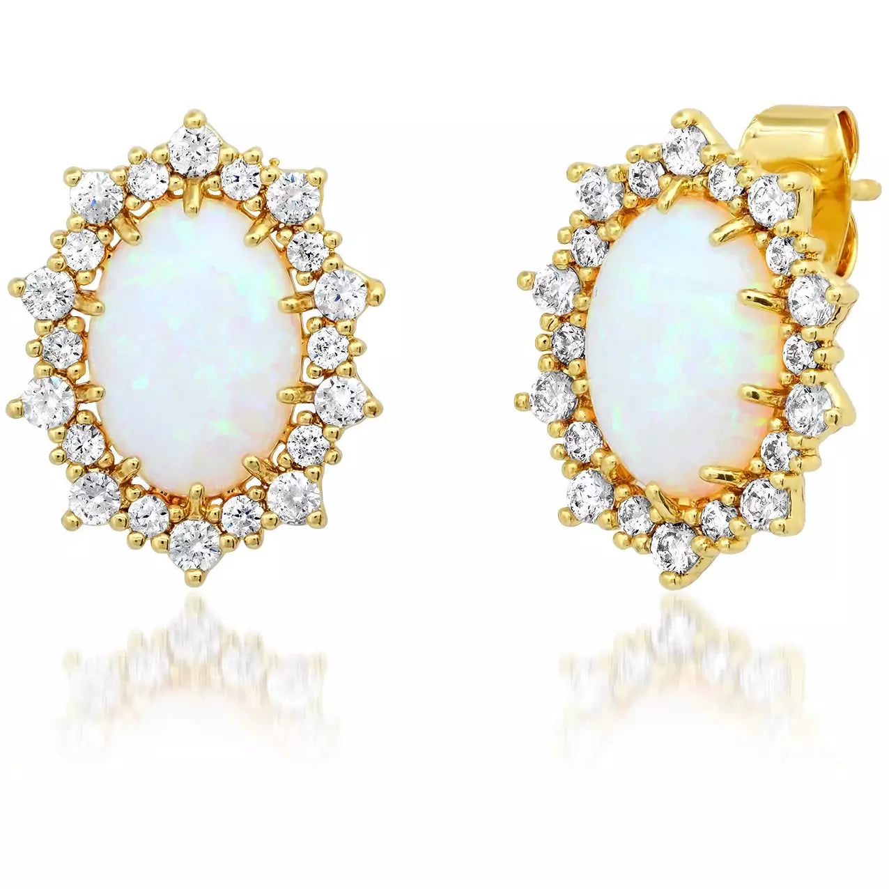 Sparkle For Less – Shop Our Limited-Time Jewelry Deals TAI Opal  and CZ  Stud Earrings