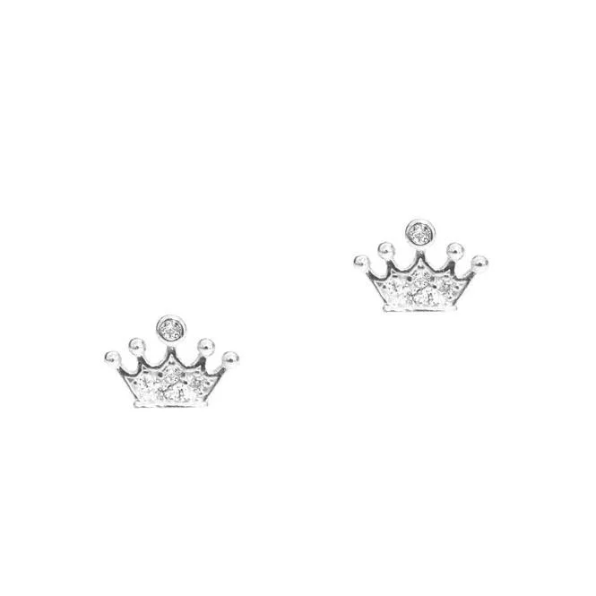 Don't Miss These Dazzling Jewelry Discounts TAI PAVE CROWN MINI  STUD EARRINGS