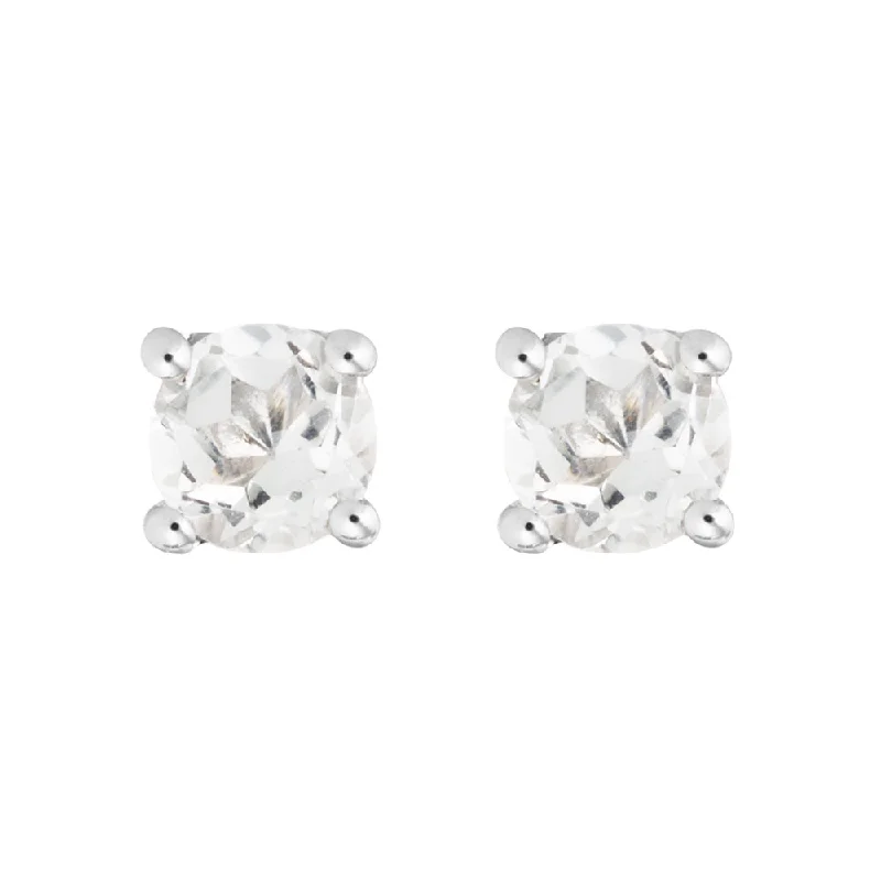 Special Jewelry Deals – Upgrade Your Collection White Topaz 14K White Gold 4mm Stud Earrings Special Jewelry Deals – Upgrade Your Collection White Topaz 14K White Gold 4mm Stud Earrings