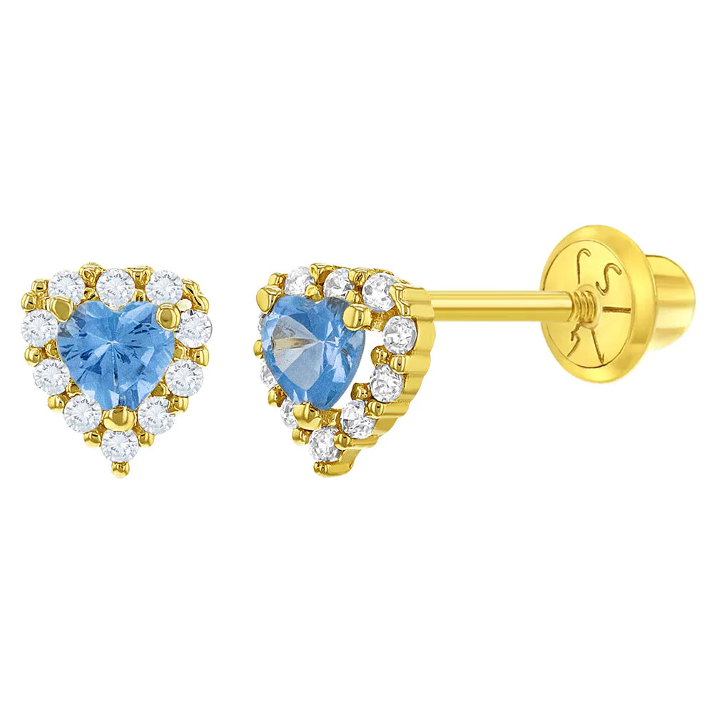 Stunning Jewelry At Even More Stunning Prices 14k Color Stone Heart Stud