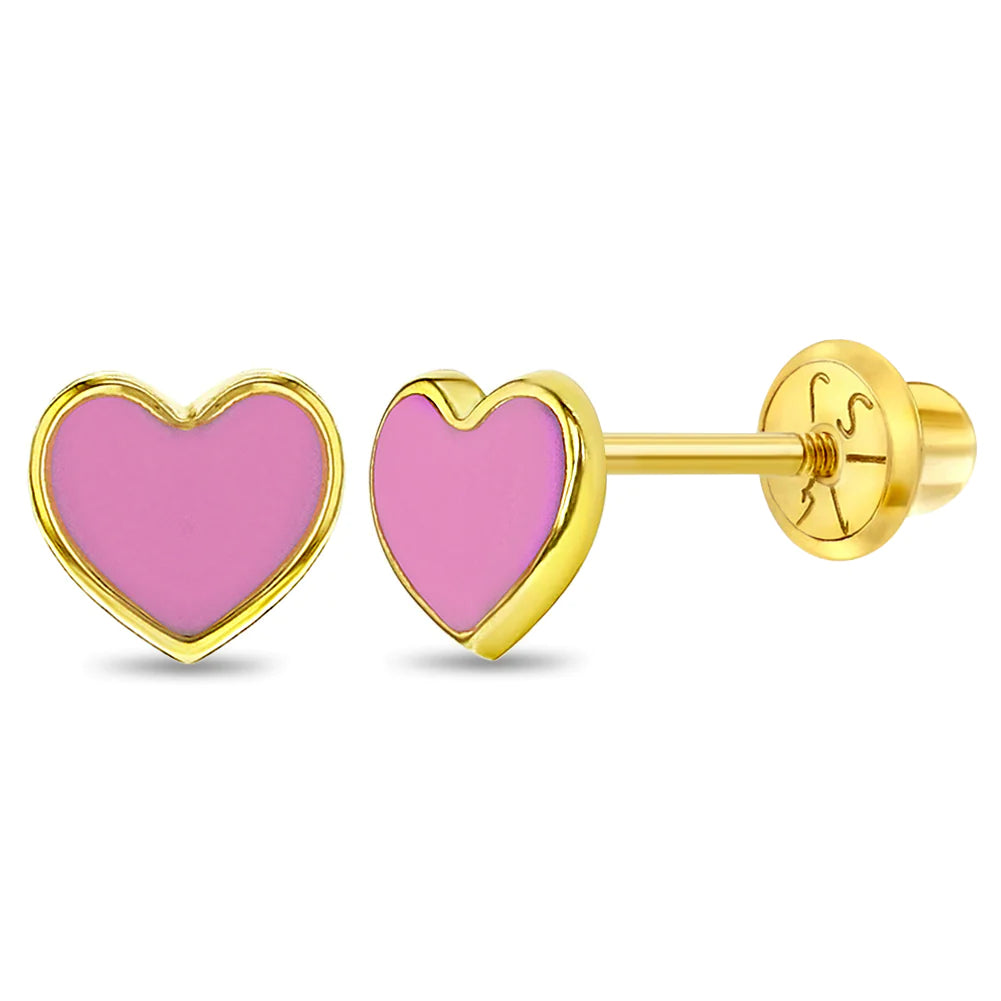 Flash Sale On Stunning Jewelry – Don't Miss Out 14K Enamel Heart Studs