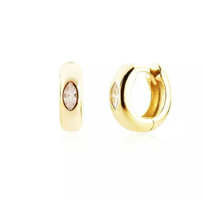 Limited-Time Jewelry Discounts – Shine Without The Splurge Chubby Marquise Huggie