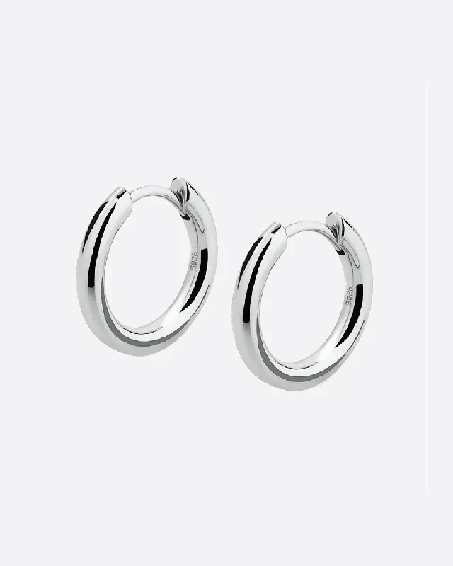 Fashion-Forward Jewelry At Incredible Prices CLEAN HOOPS EARRINGS 925. - 12MM WHITE GOLD Fashion-Forward Jewelry At Incredible Prices CLEAN HOOPS EARRINGS 925. - 12MM WHITE GOLD