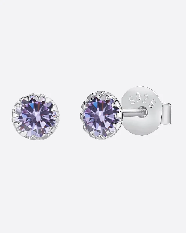 High-End Sparkle, Low-End Prices – Jewelry Sale Live COLORED STUDS 925. - WHITE GOLD