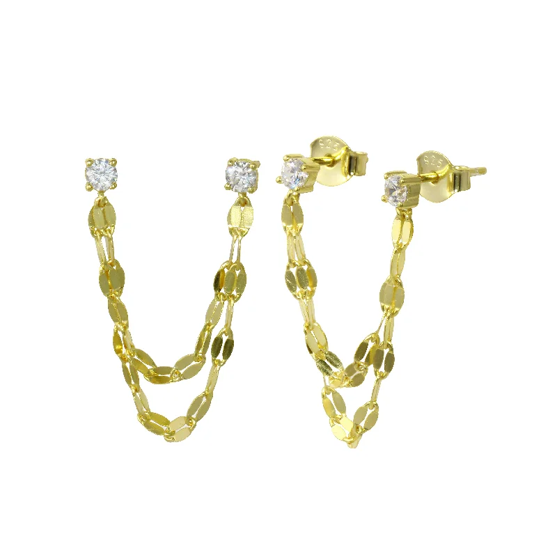 Luxury Meets Affordability – Jewelry Sale Now Live Diamond Double Shimmery Earrings
