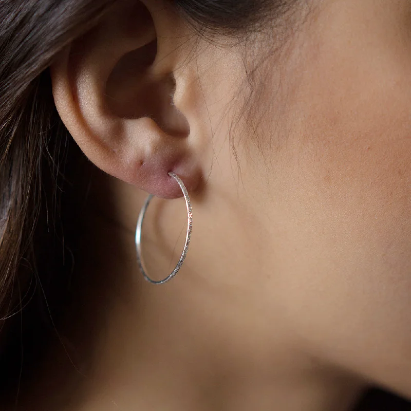 Holiday Jewelry Sale – Perfect Gifts At Great Prices DIAMOND DUSTED ROUND HOOP EARRINGS Holiday Jewelry Sale – Perfect Gifts At Great Prices DIAMOND DUSTED ROUND HOOP EARRINGS