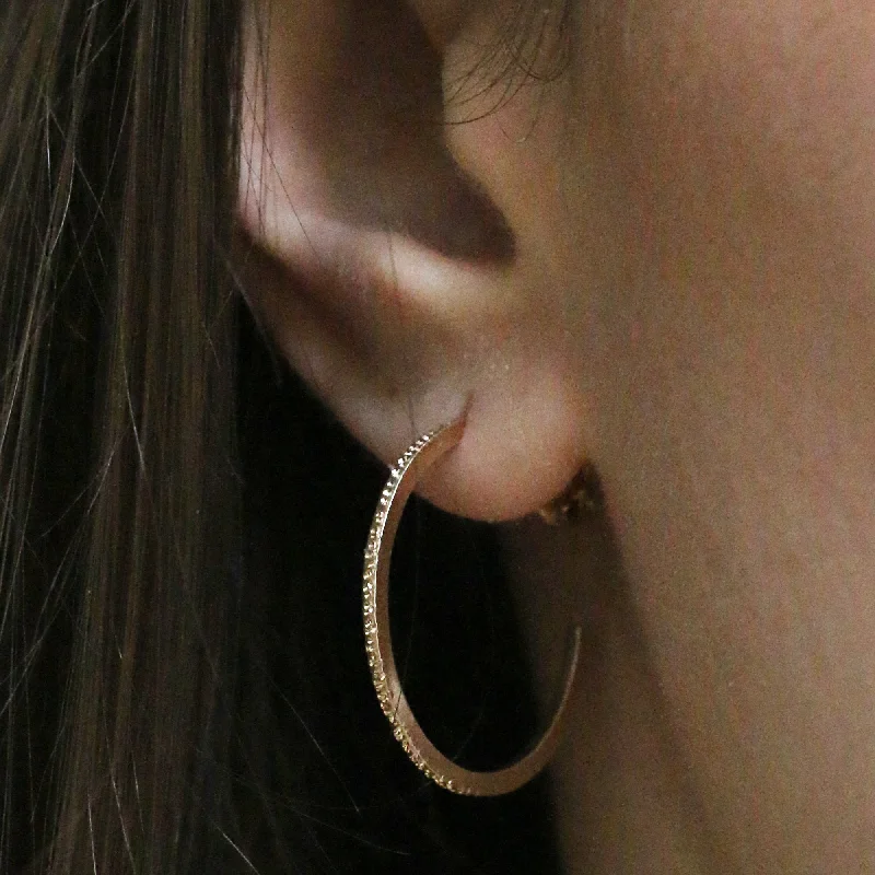 Make Your Outfit Shine With Discounted Jewelry DIAMOND DUSTED MINI ROUND HOOP EARRINGS