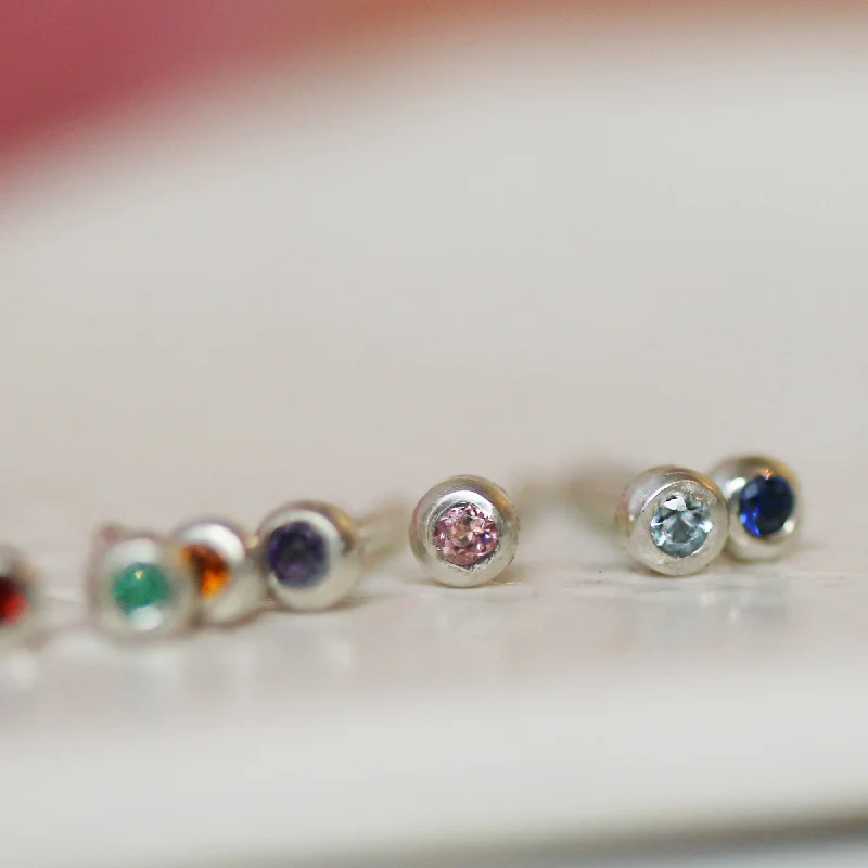 Discounted Jewelry For A Glamorous Look FLECK GEMSTONE STUDS