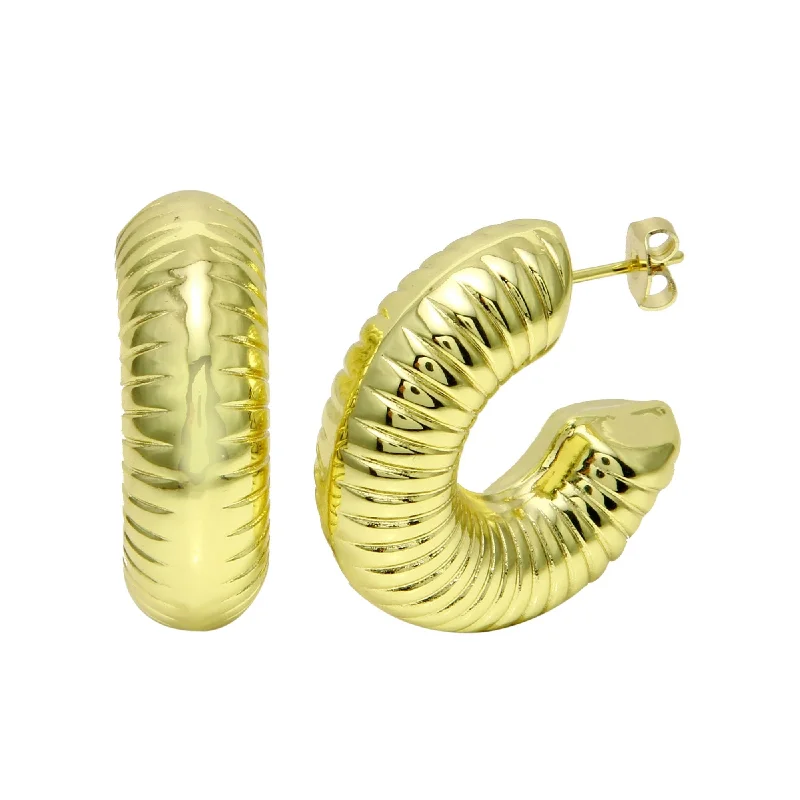 Get Ready To Sparkle – Special Jewelry Discounts Fluted Balloon Hoop