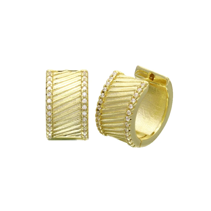 Jewelry Clearance – Final Chance To Save Big Fluted Chunky Chic Huggie
