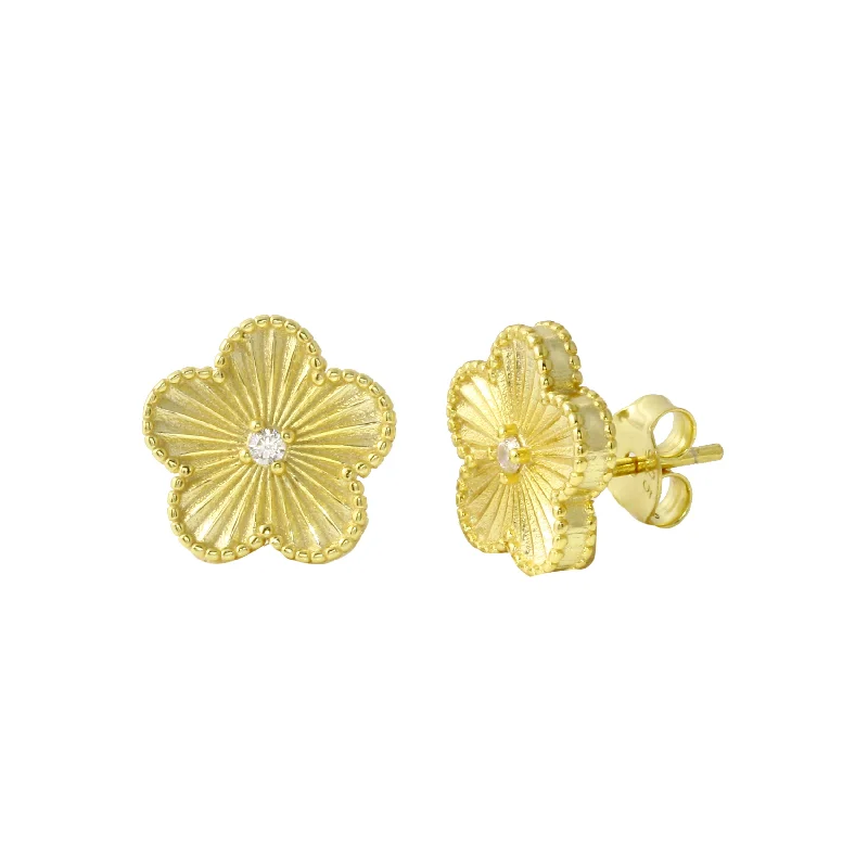 Best Jewelry Deals – Shop Premium Pieces At Great Prices Fluted Flower Studs