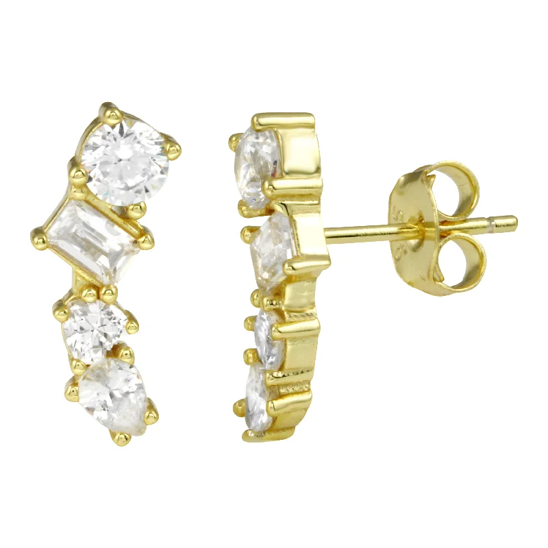 Personalized Jewelry At Special Discount Rates Four Stone Crawler Studs