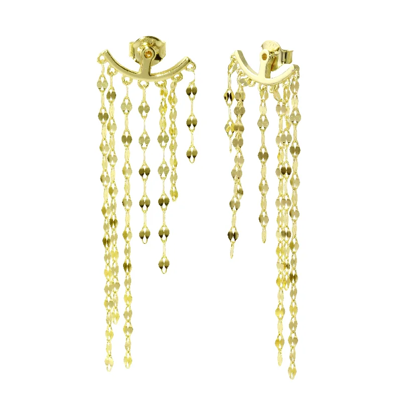 Shop Handcrafted Jewelry At Special Promotional Rates Fringe Chain Earrings Backs