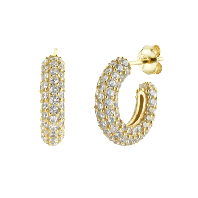 Sparkle More For Less – Jewelry Sale Happening Now Full Pave Hoops