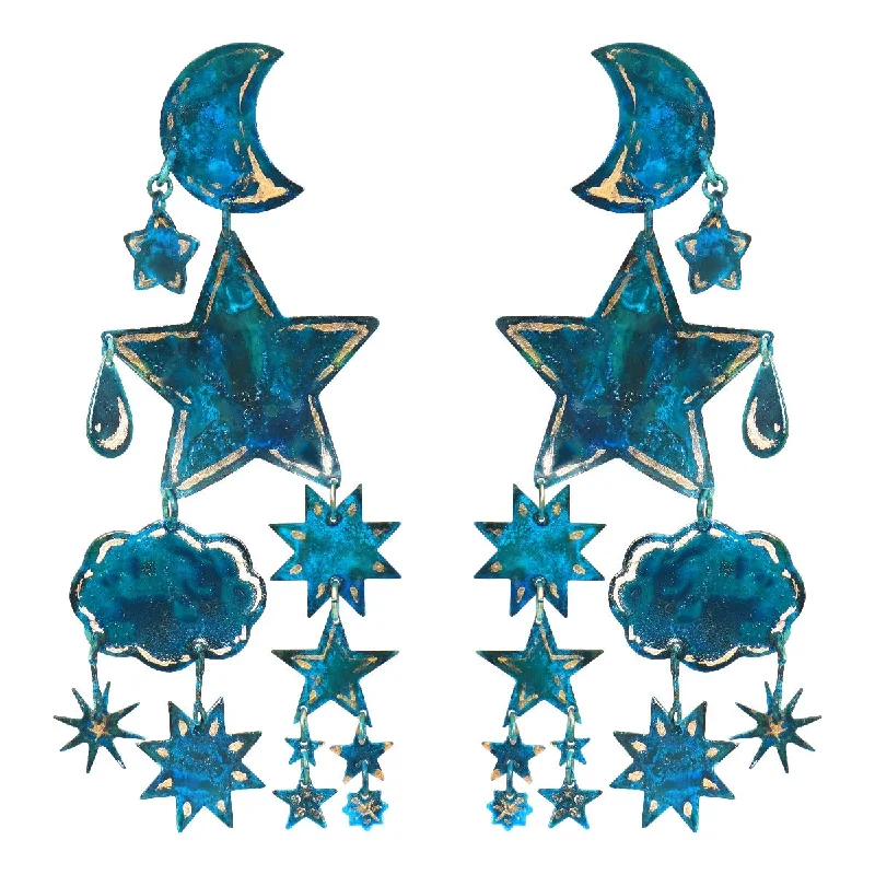 High-Quality Gemstone Jewelry For Special Occasions Gilded Zellige Earrings