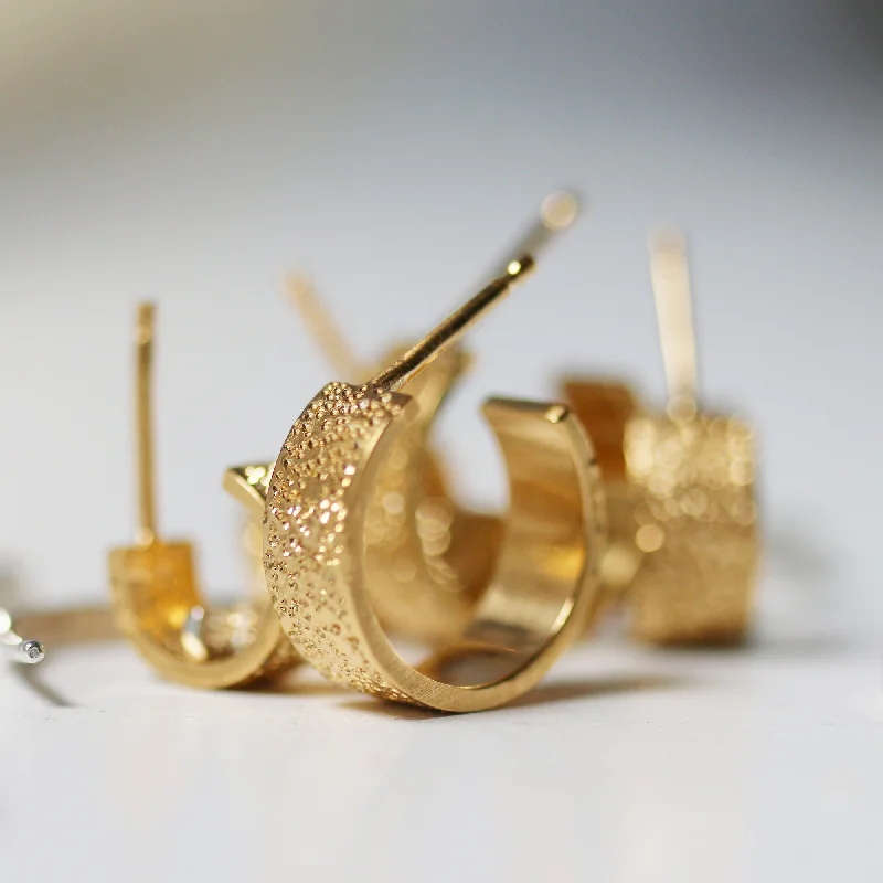 Huge Savings On Timeless Jewelry Collections GRAND HUGGIE HOOPS | DIAMOND DUSTED