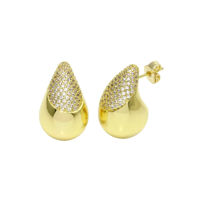 Shop Modern Jewelry Collections With Exclusive Discounts Half Pave Drop Earrings