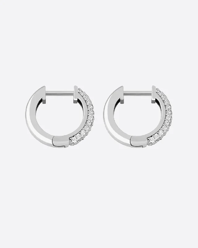 Flash Sale On Stunning Jewelry – Don't Miss Out HOOPS EARRINGS 925. - WHITE GOLD