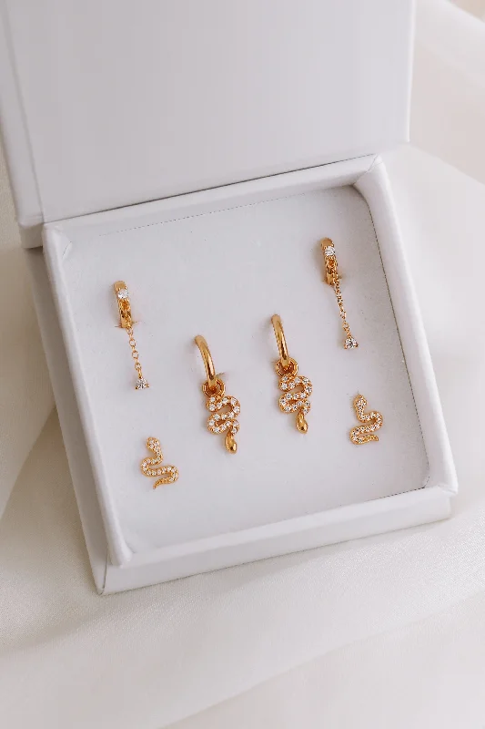Celebrate Every Occasion With Sparkling Savings Kai Bundle - Gold or Silver Sterling Silver Earring Stack Celebrate Every Occasion With Sparkling Savings Kai Bundle - Gold or Silver Sterling Silver Earring Stack