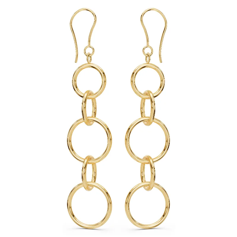 Once-A-Year Jewelry Sale – Grab Your Favorites Now Large Gold Round Drop Earrings