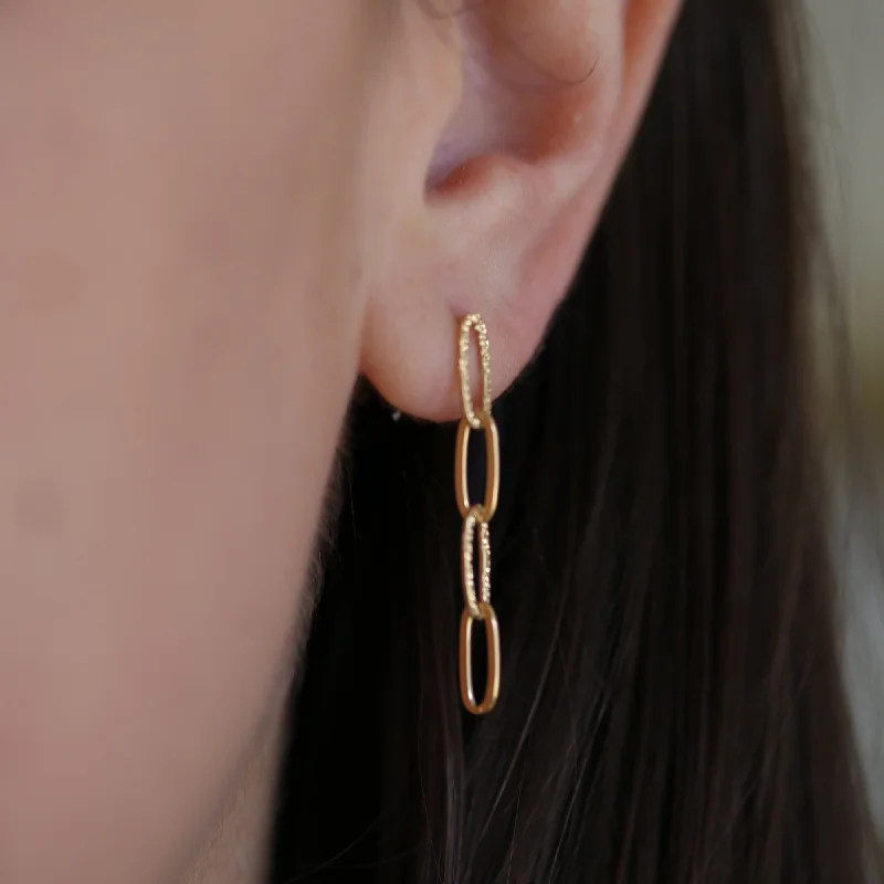 Exclusive Jewelry Sale – Sparkle For Less LONG LINKED EARRINGS