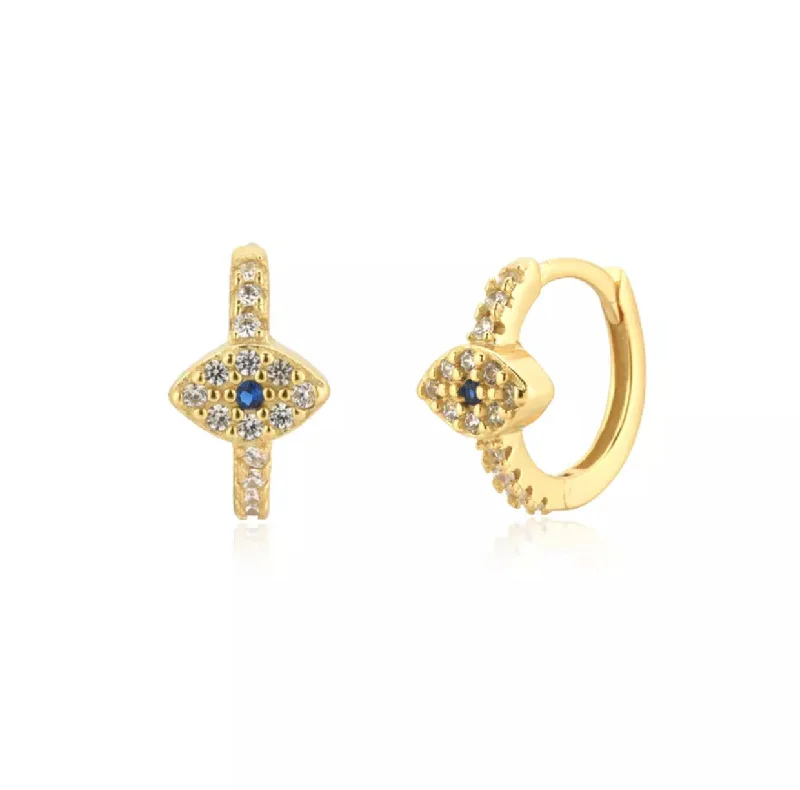 Chic And Stylish Jewelry At Exclusive Prices Mini Evil Eye Huggies