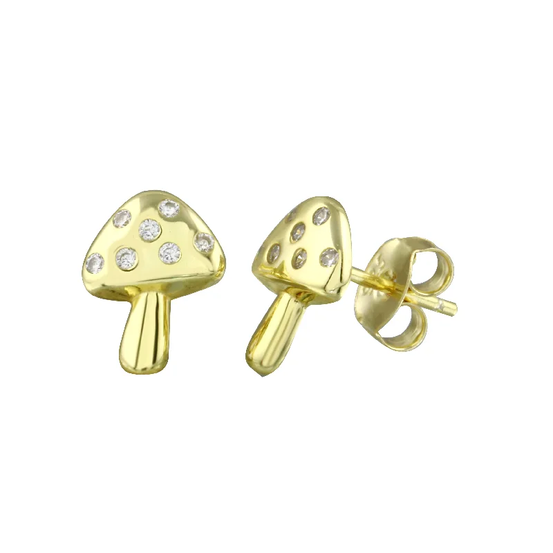 Shop Dazzling Jewelry At The Best Prices Mini Mushroom Stud