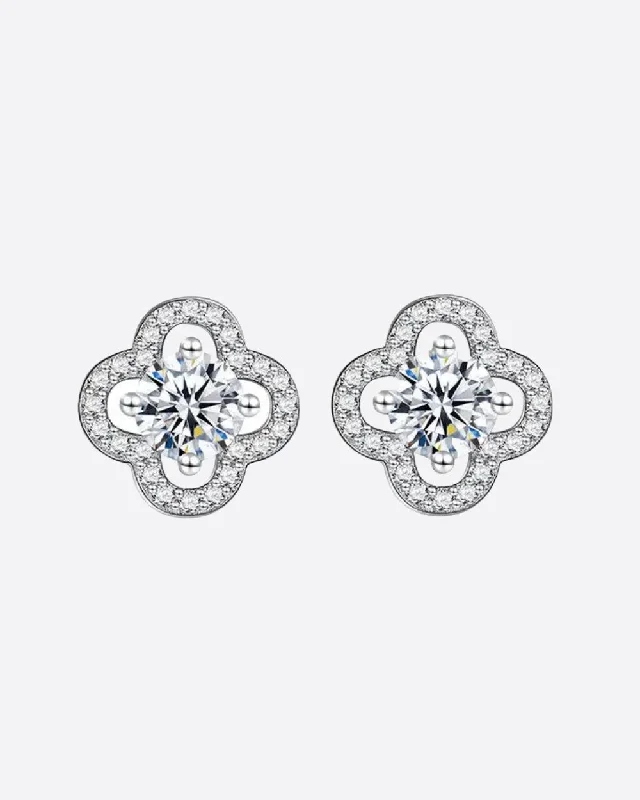 Buy More, Save More – Special Jewelry Discounts MOISSANITE CLOVER STUDS. - WHITE GOLD Buy More, Save More – Special Jewelry Discounts MOISSANITE CLOVER STUDS. - WHITE GOLD