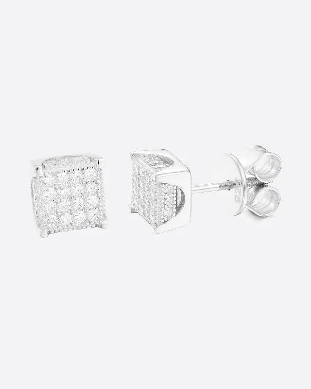 Limited-Time Jewelry Sale – Don't Miss These Deals MOISSANITE ICED SQUARE EARRINGS. - WHITE GOLD Limited-Time Jewelry Sale – Don't Miss These Deals MOISSANITE ICED SQUARE EARRINGS. - WHITE GOLD