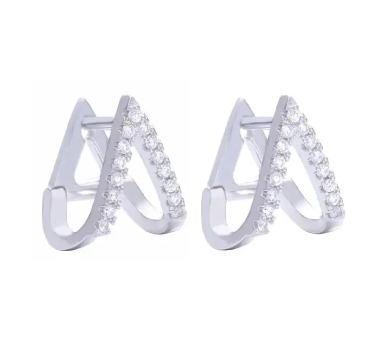 Elegant Jewelry At Unbeatable Offers – Shop Before It's Gone Pave V Huggies