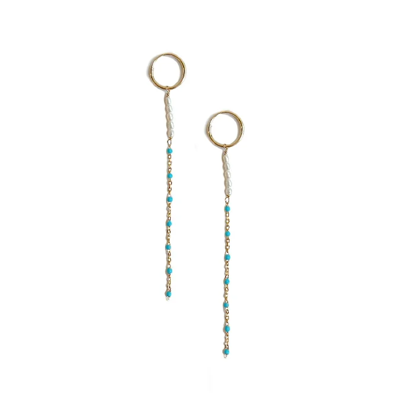 Holiday Jewelry Sale – Perfect Gifts At The Best Prices Pearl + Turquoise Dangle Earrings Holiday Jewelry Sale – Perfect Gifts At The Best Prices Pearl + Turquoise Dangle Earrings