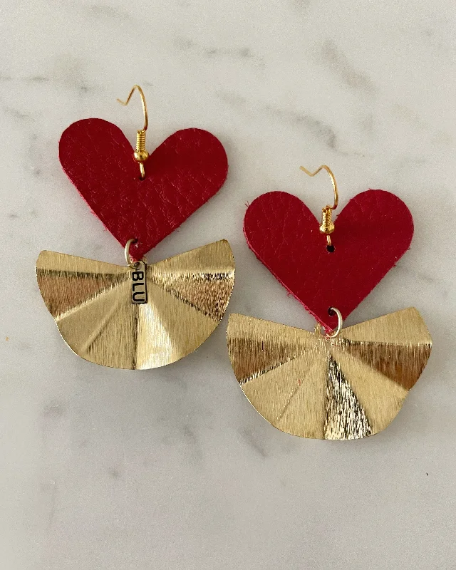 Get The Best Deals On Timeless Jewelry Pieces Red heart earring
