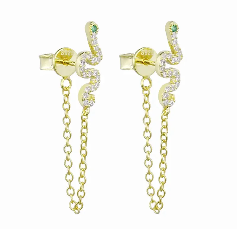Eco-Friendly Sustainable Jewelry For Conscious Buyers Snake Chain Studs