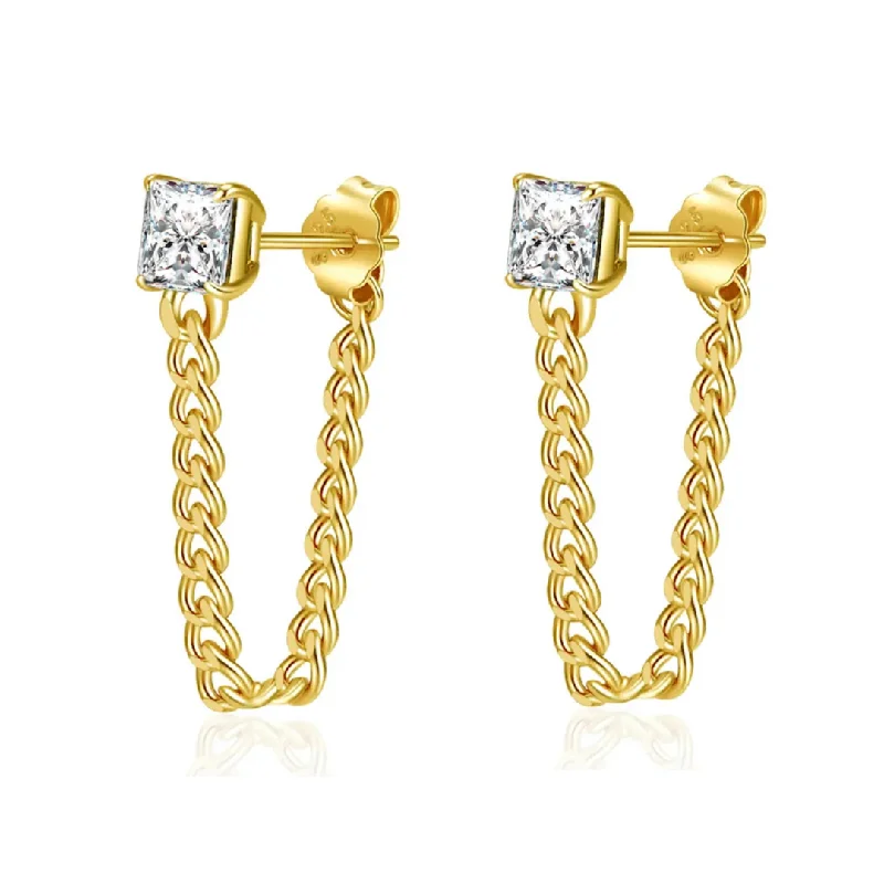 Affordable Glamour – Premium Jewelry At Special Prices Square Cuban Chain Earring
