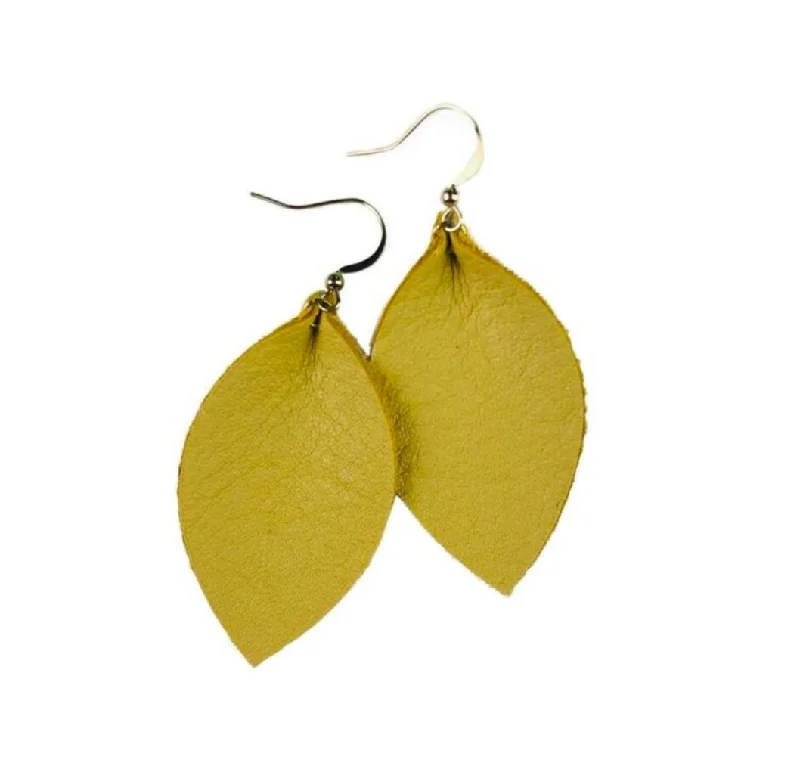 The Perfect Jewelry Piece At The Perfect Price The Mavan Leaf Leather Earring Collection