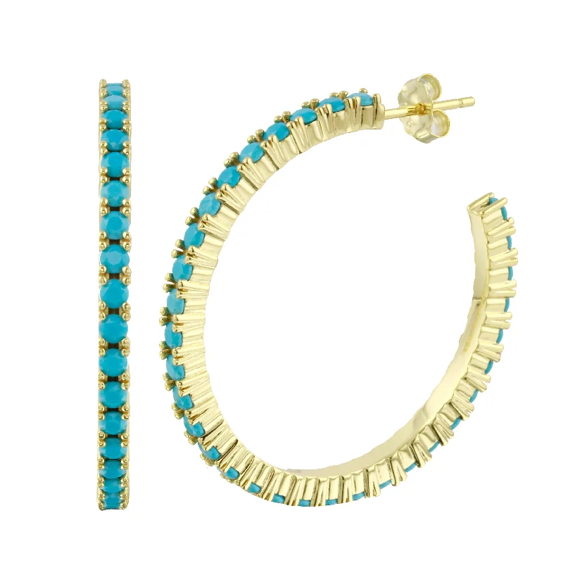 Flash Deals On Fine Jewelry – Shop Before It's Gone The Turquoise Hoop