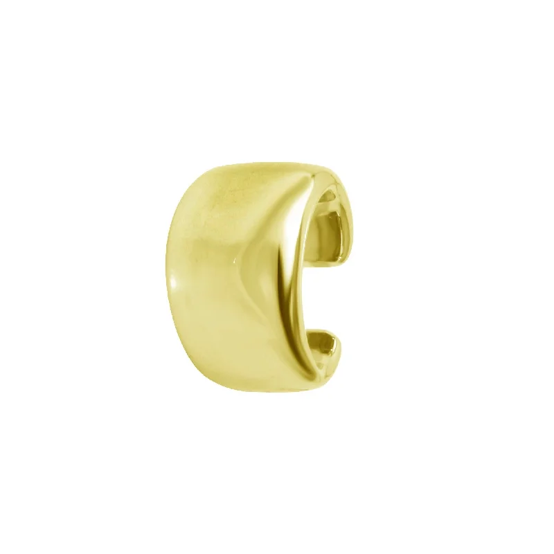 Trendy Minimalist Jewelry For Everyday Wear Thick Solid Cuff