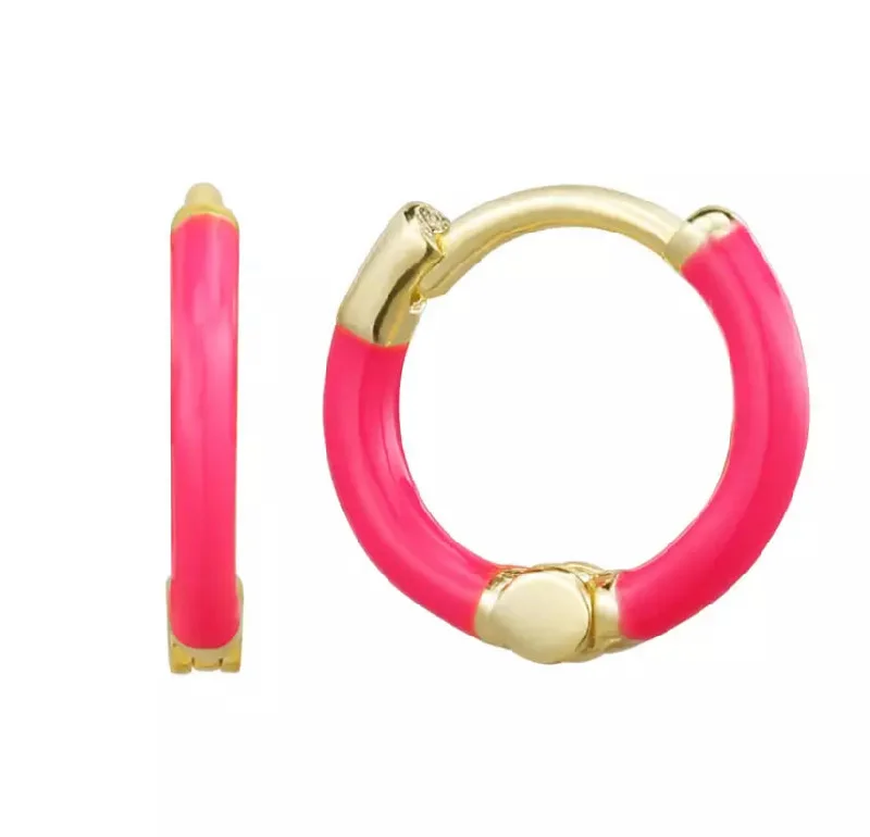 Huge Savings On Premium Jewelry Styles Tiny Tiny Enamel Huggie