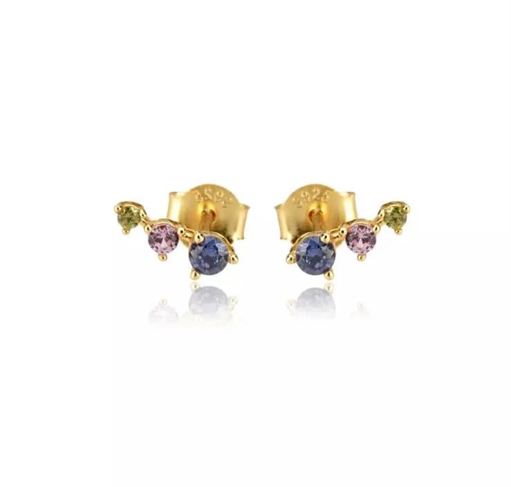 Luxury Jewelry Clearance – Shop Premium Styles Now Tri Color Tiny Stud
