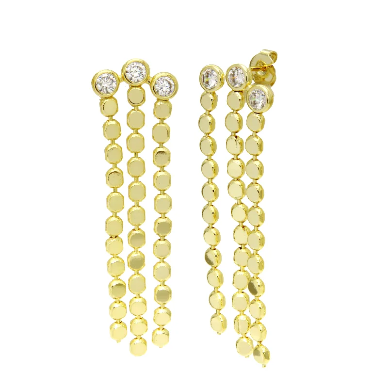 Jewelry Flash Sale – Stylish Designs At Unbeatable Rates Triple Bezel Falling Gold Earrings Jewelry Flash Sale – Stylish Designs At Unbeatable Rates Triple Bezel Falling Gold Earrings