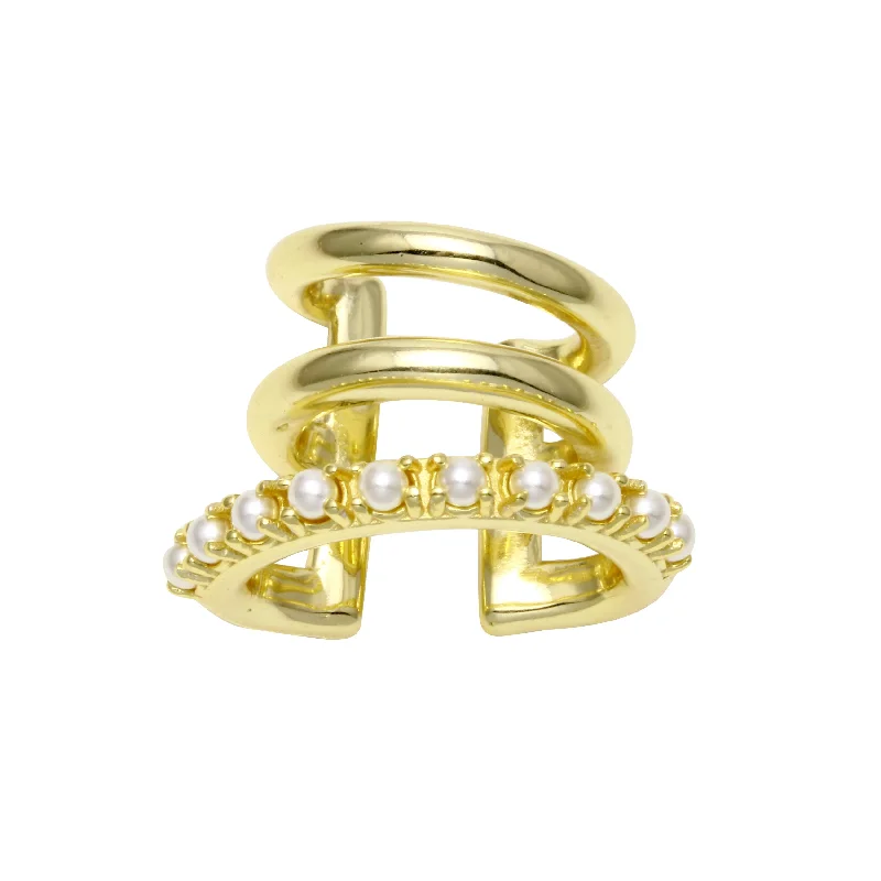 The Ultimate Jewelry Sale – Shop Premium Styles Triple Pearl Cuff