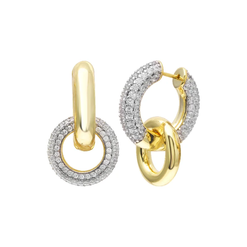 Versatile Layering Jewelry For Effortless Chic Tubular Interlock Earrings
