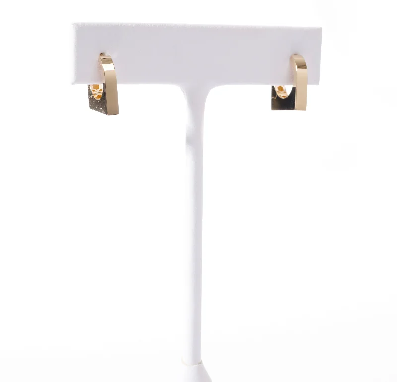 Shop Signature Jewelry Styles At Exclusive Prices Squared off hinged huggie hoop